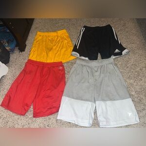 Four pairs of boys athletic shorts size XL